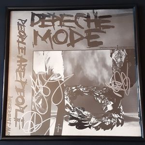 Depeche Mode signed autograph vtg vinyl the cure new order morrissey the smiths